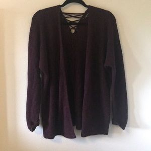 Dark burgundy Cardigan